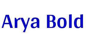 Arya Bold шрифт
